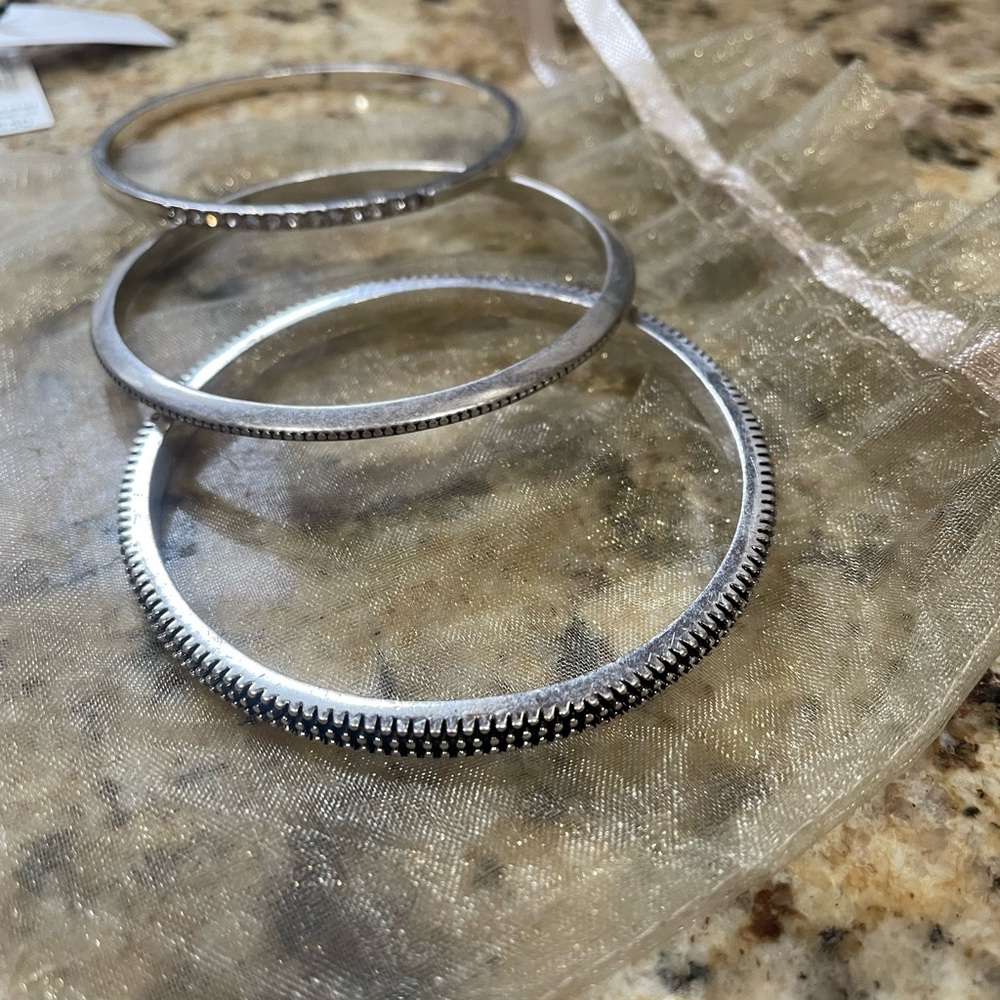 Chico’s bangle set…silver tone